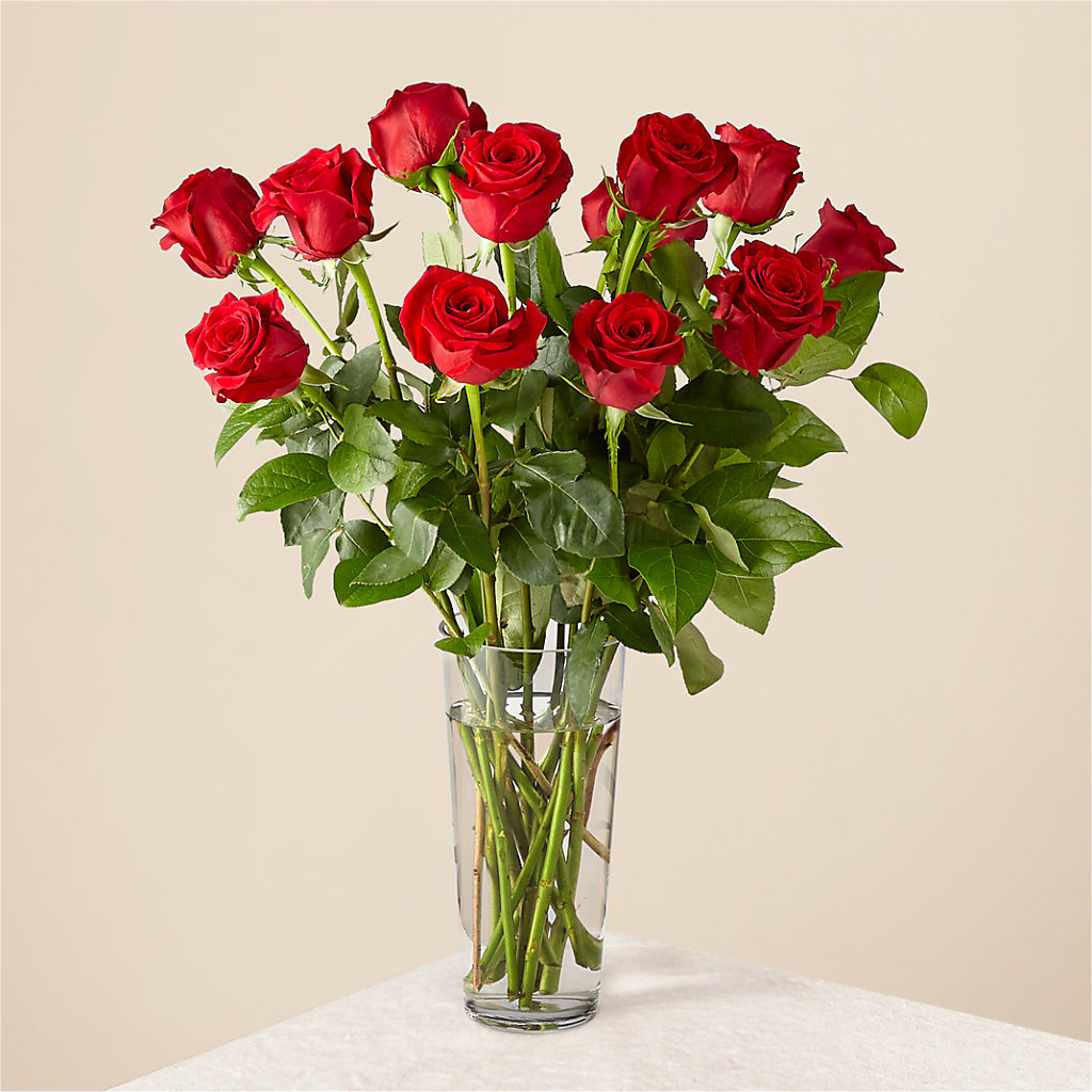 Long Stem Red Rose Bouquet – SINK'S FLOWER SHOP & GREENHOUSE, Findlay OH