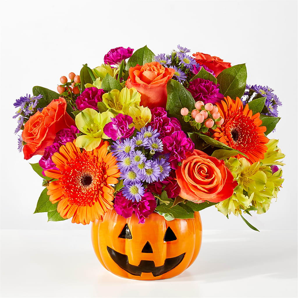Tricks & Treats Pumpkin – SINK'S FLOWER SHOP & GREENHOUSE, Findlay OH
