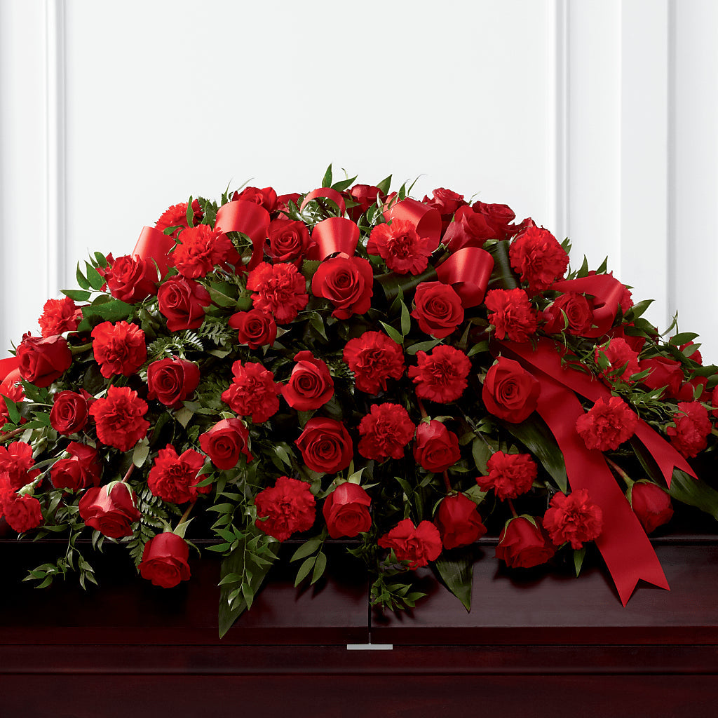 Tribute of Life Casket Spray – SINK'S FLOWER SHOP & GREENHOUSE, Findlay OH
