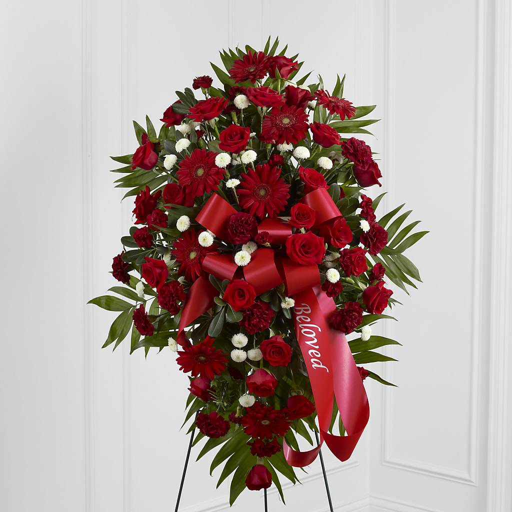 Treasured Memories Standing Spray – SINK'S FLOWER SHOP & GREENHOUSE, Findlay OH