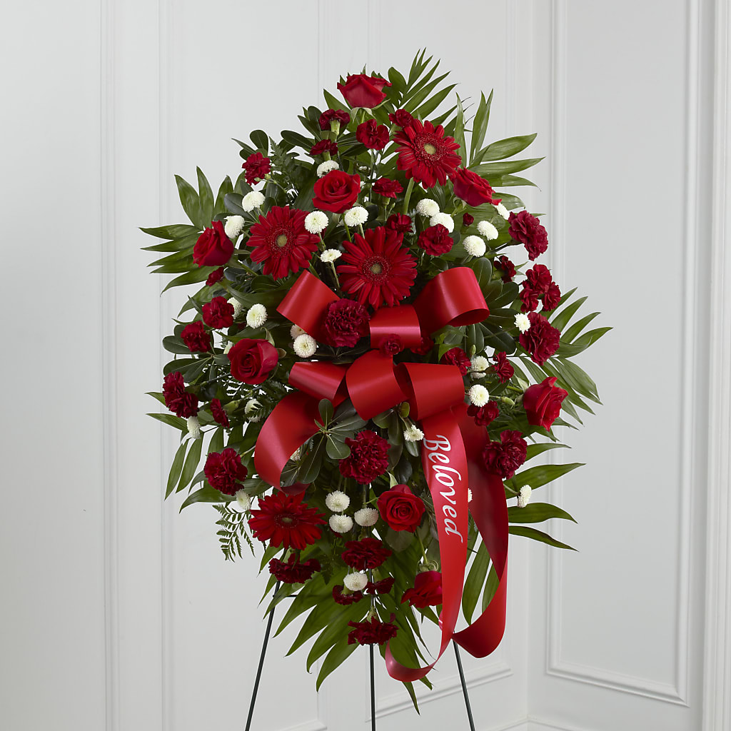 Treasured Memories Standing Spray – SINK'S FLOWER SHOP & GREENHOUSE, Findlay OH