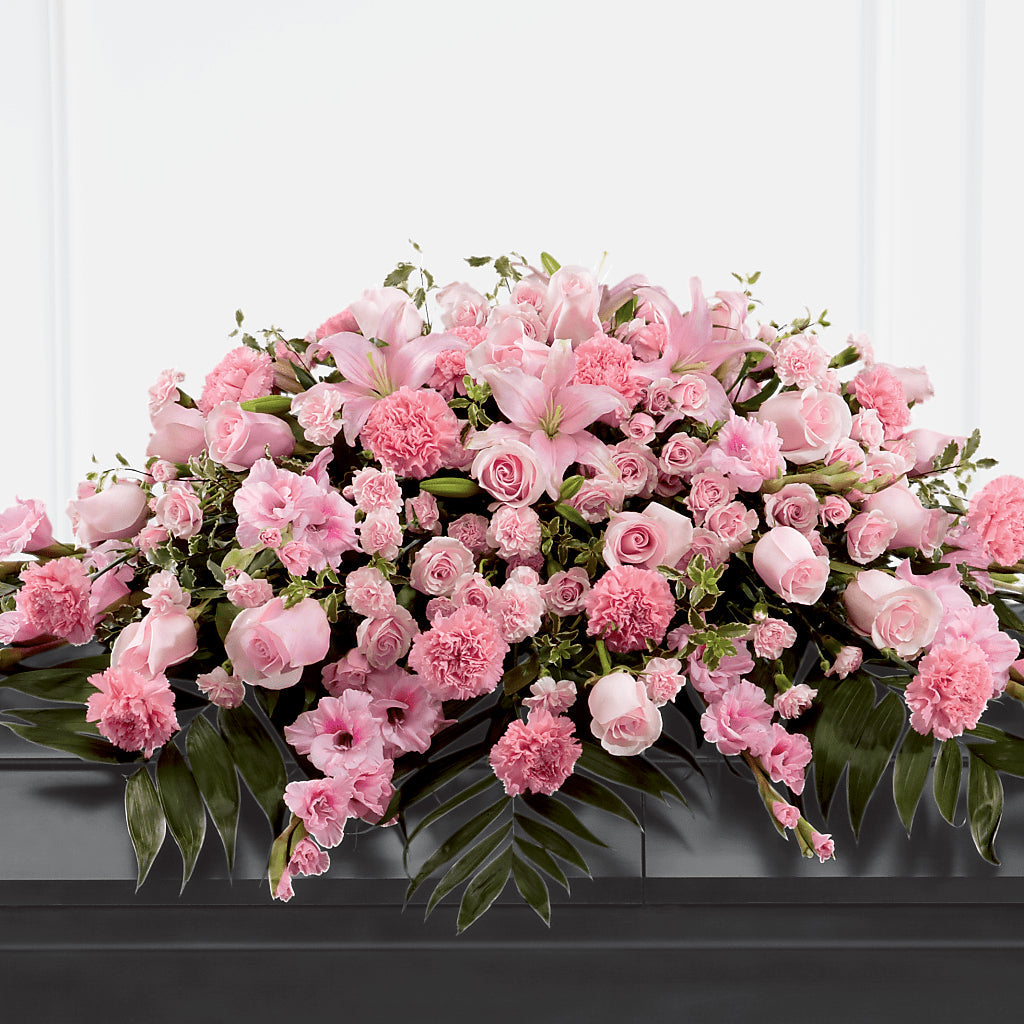 Garden of Comfort Casket Spray (Standard) – SINK'S FLOWER SHOP & GREENHOUSE, Findlay OH