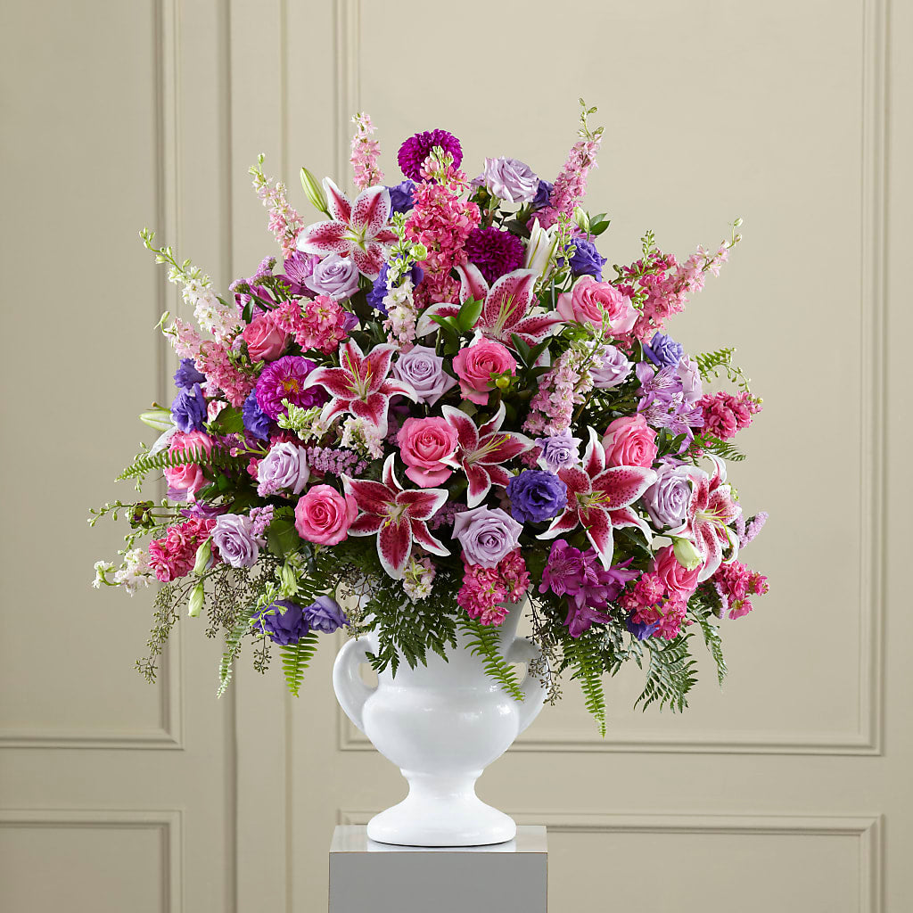 Peaceful Tribute Arrangement – SINK'S FLOWER SHOP & GREENHOUSE, Findlay OH