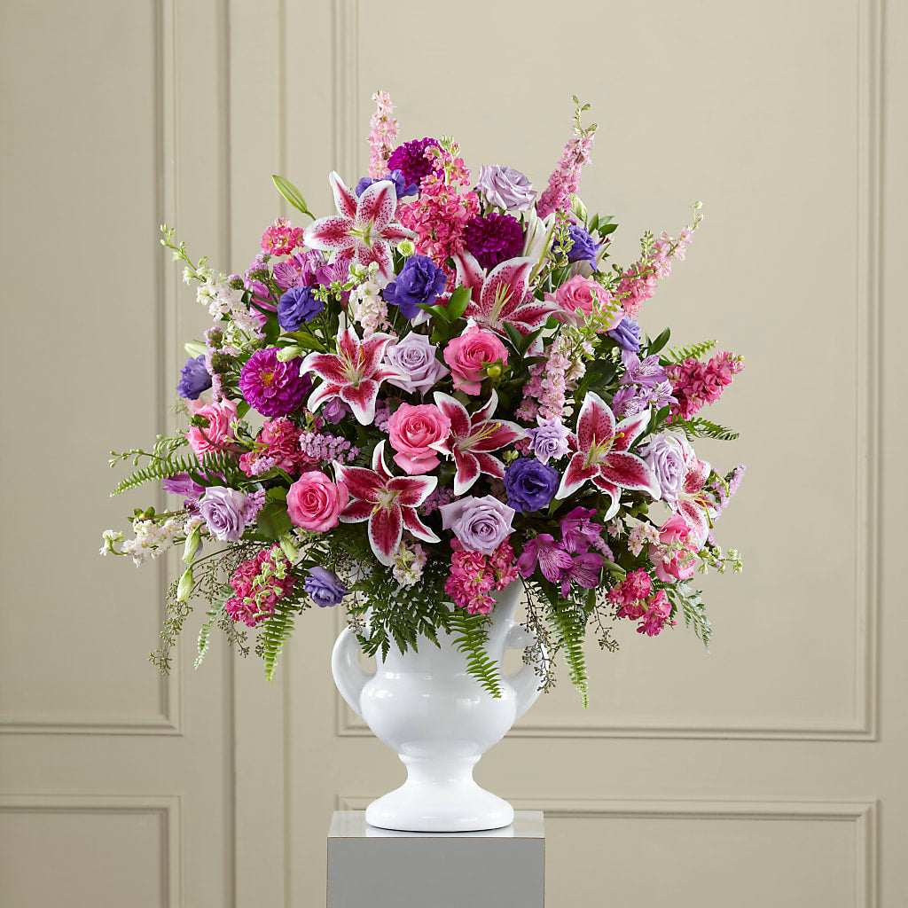 Peaceful Tribute Arrangement – SINK'S FLOWER SHOP & GREENHOUSE, Findlay OH