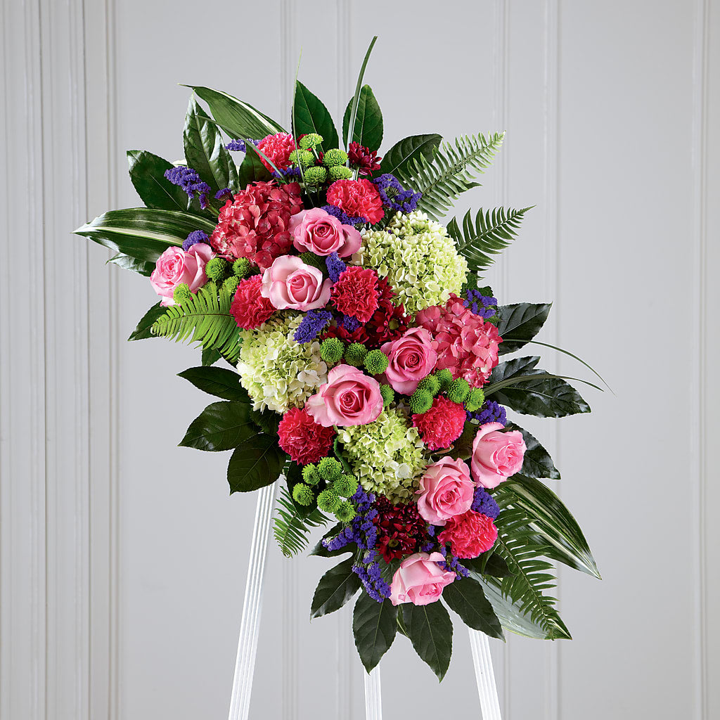 Refreshing Mix Standing Spray – SINK'S FLOWER SHOP & GREENHOUSE, Findlay OH