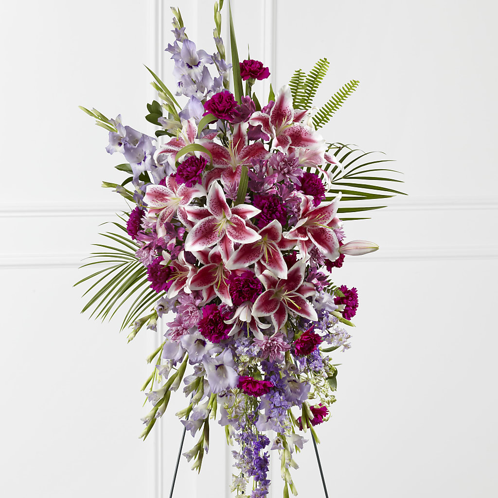 Tender Touch Standing Spray – SINK'S FLOWER SHOP & GREENHOUSE, Findlay OH