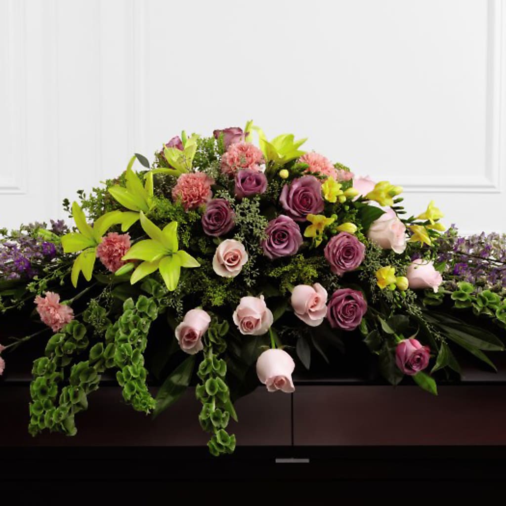 Forever Beloved Casket Spray – SINK'S FLOWER SHOP & GREENHOUSE, Findlay OH