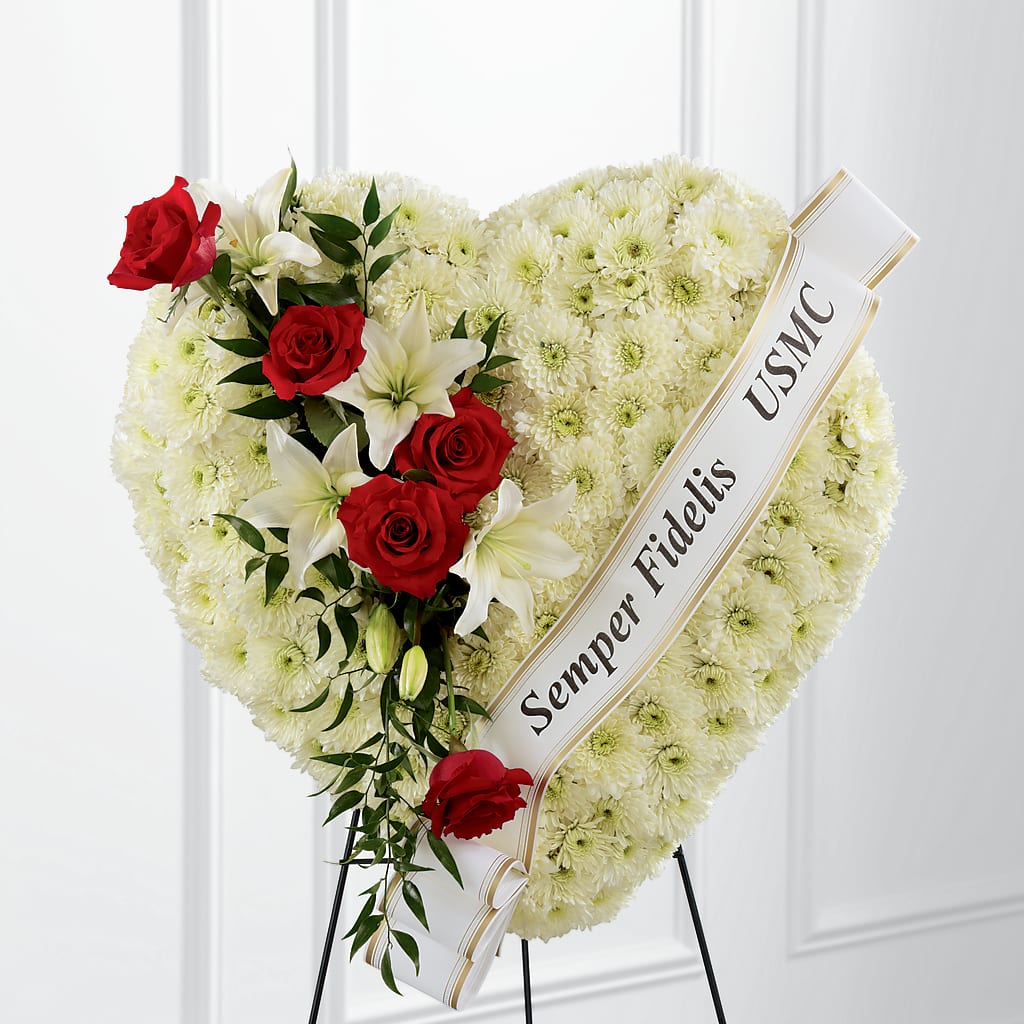 Heartfelt Hero Standing Heart – SINK'S FLOWER SHOP & GREENHOUSE, Findlay OH