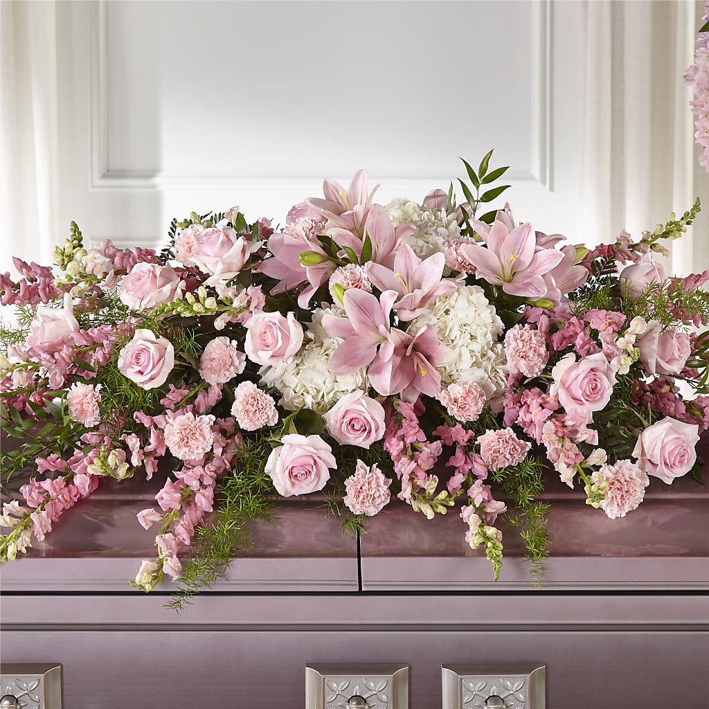 Life & Remembrance Casket Spray – SINK'S FLOWER SHOP & GREENHOUSE, Findlay OH