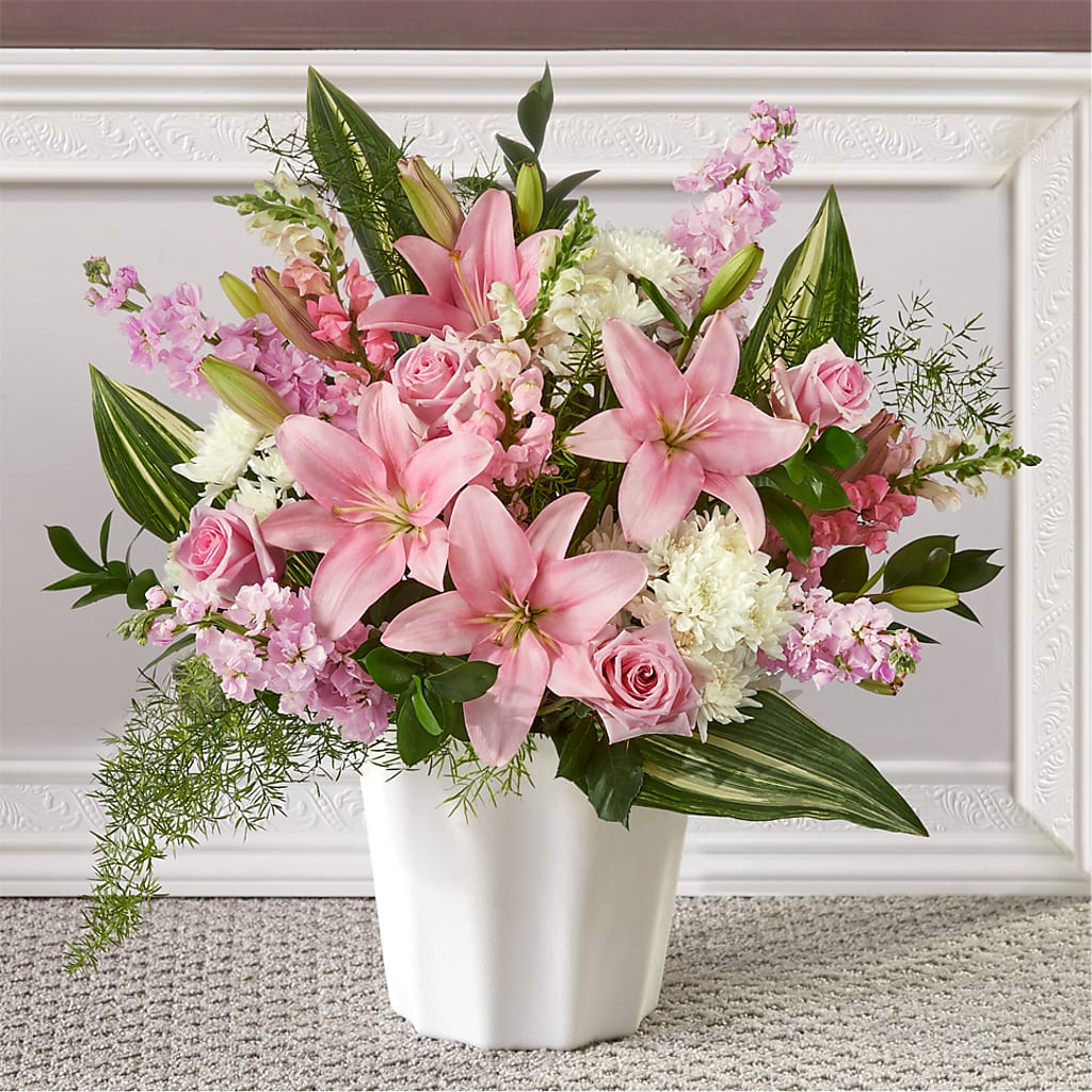 Simply Serene Floor Basket – SINK'S FLOWER SHOP & GREENHOUSE, Findlay OH
