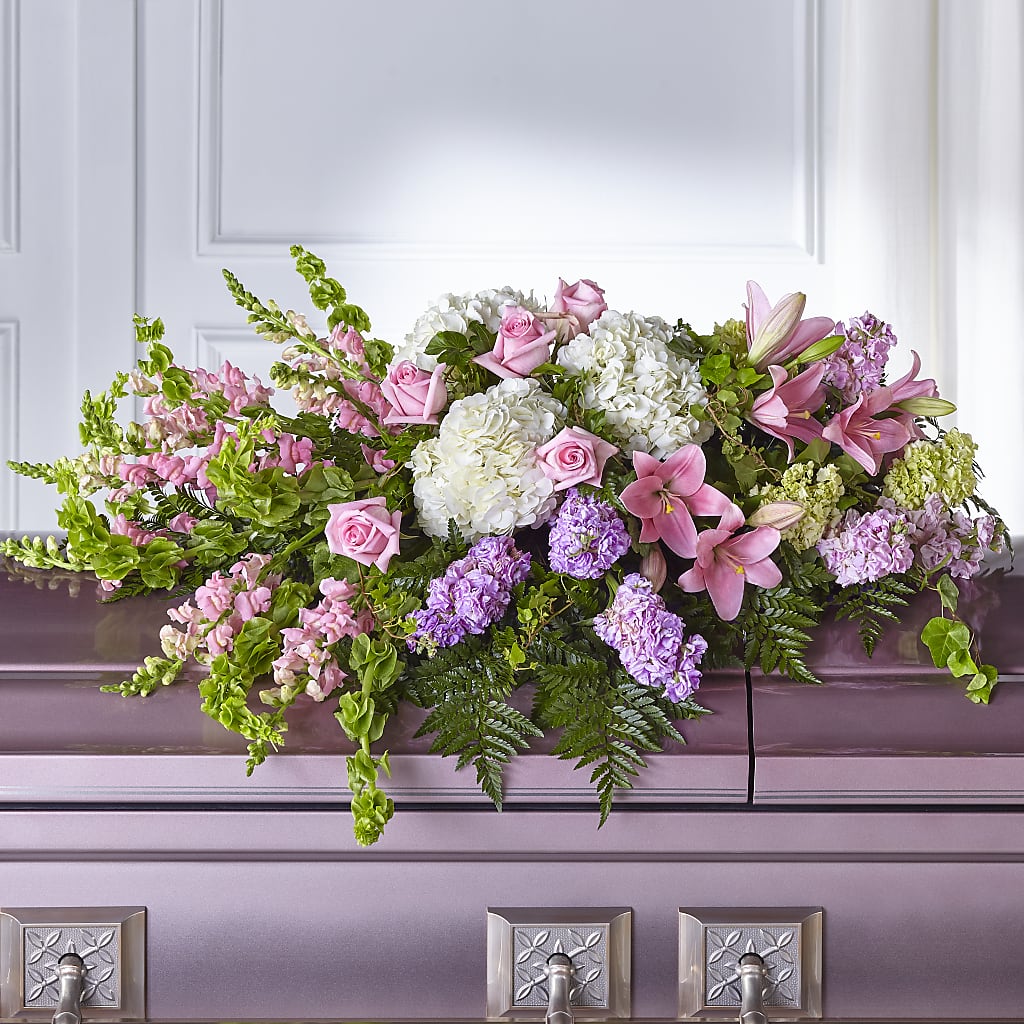Life's Gratitude Casket Spray – SINK'S FLOWER SHOP & GREENHOUSE, Findlay OH