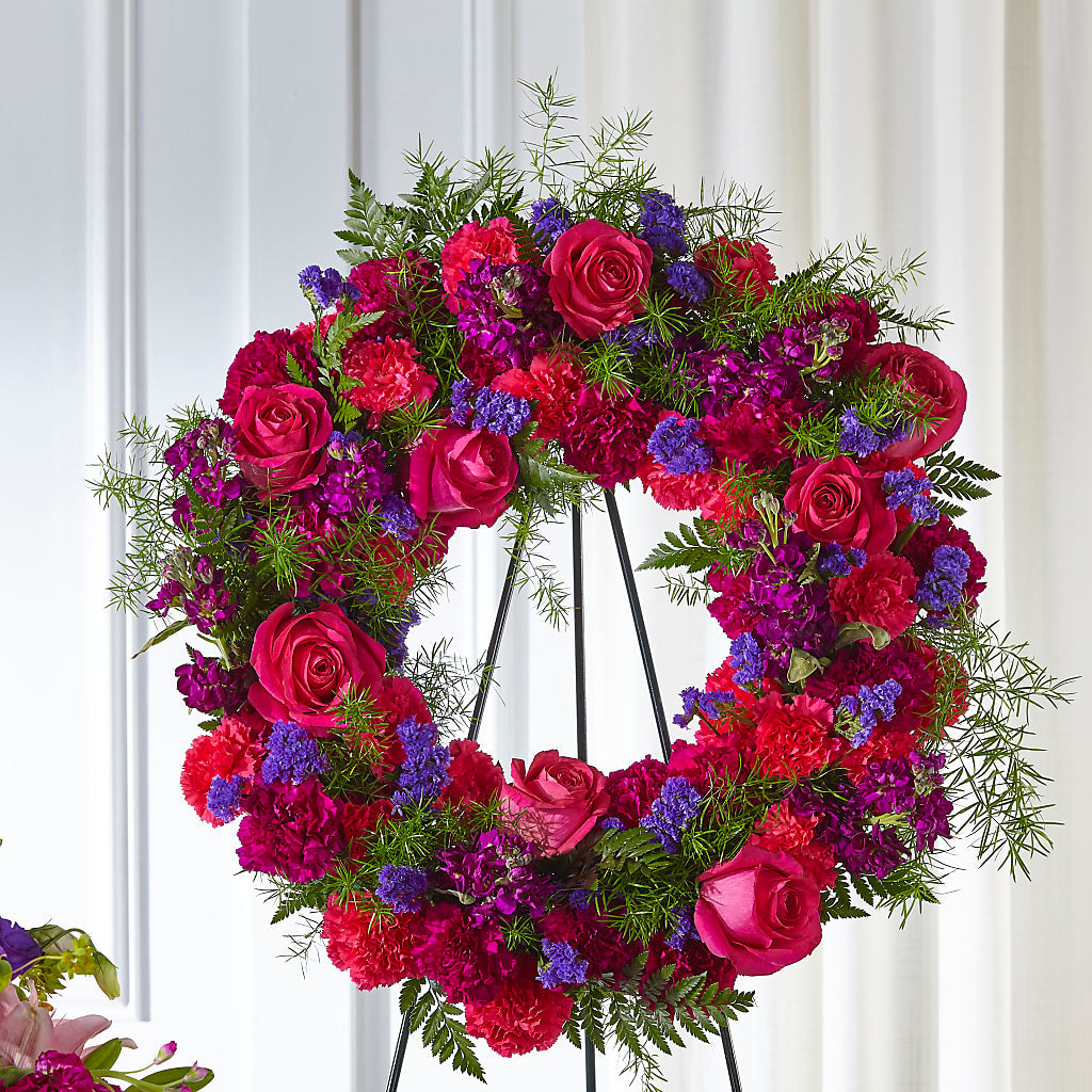 Calming Colors Wreath – SINK'S FLOWER SHOP & GREENHOUSE, Findlay OH