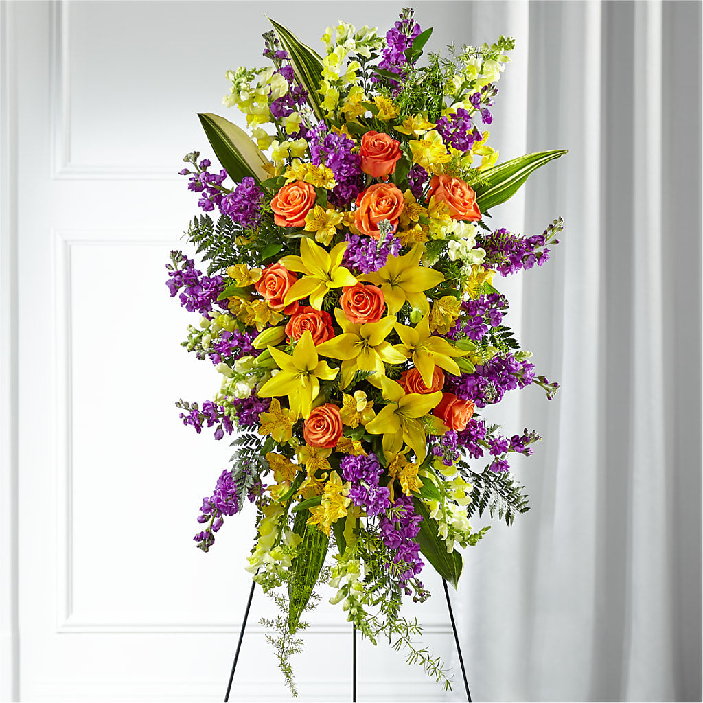 Thoughtful Prayers Standing Spray – SINK'S FLOWER SHOP & GREENHOUSE, Findlay OH