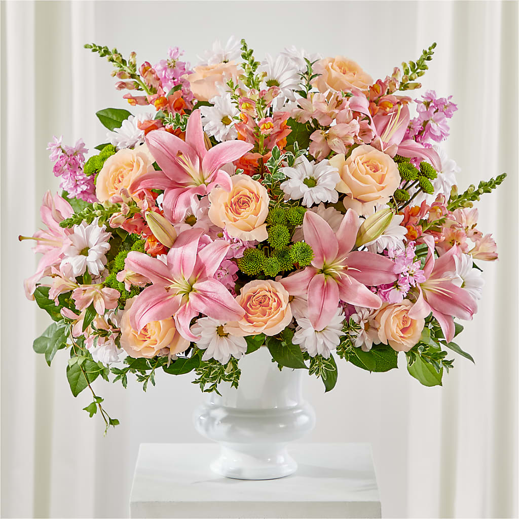 Heartfelt Gesture Urn Arrangement – SINK'S FLOWER SHOP & GREENHOUSE, Findlay OH