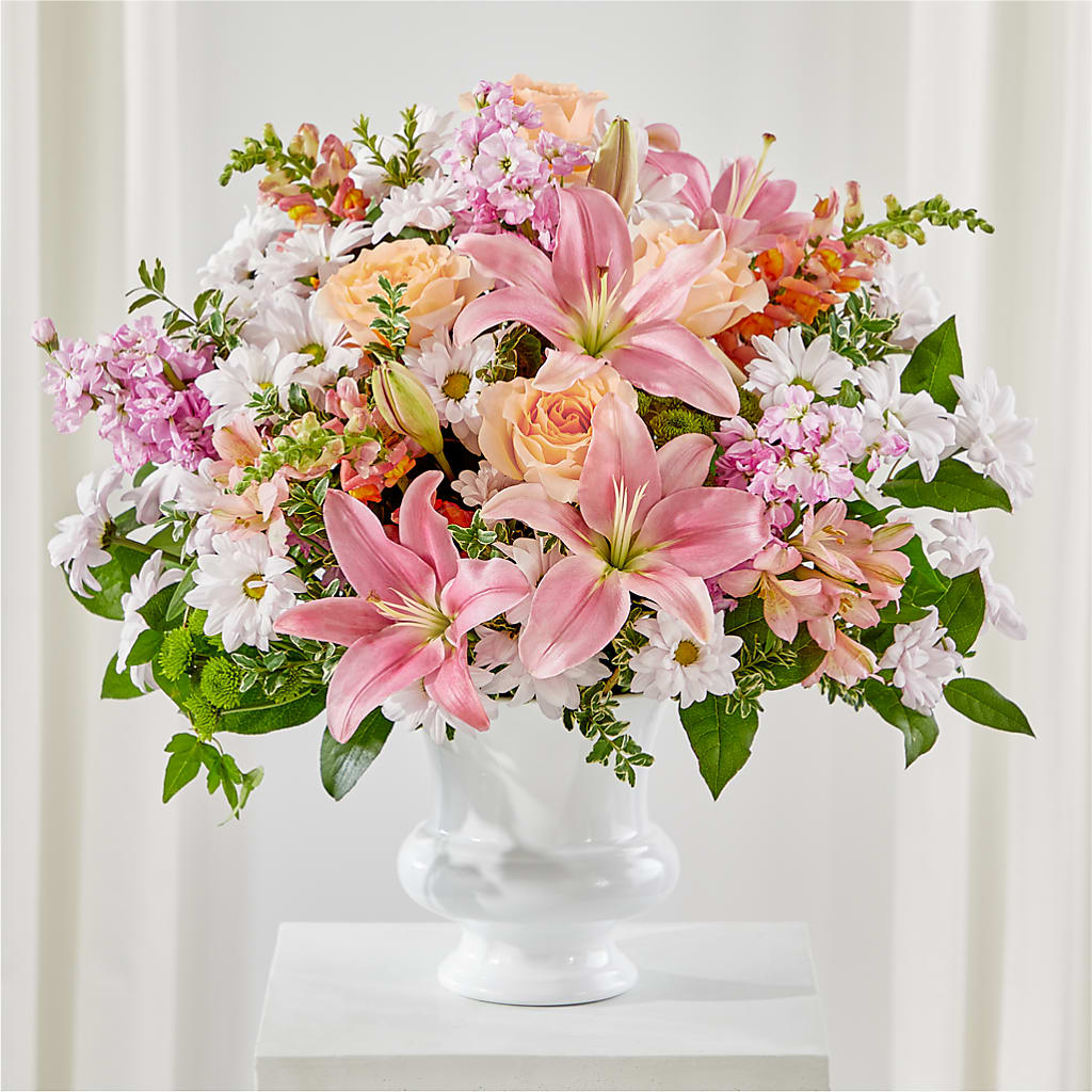 Heartfelt Gesture Urn Arrangement – SINK'S FLOWER SHOP & GREENHOUSE, Findlay OH