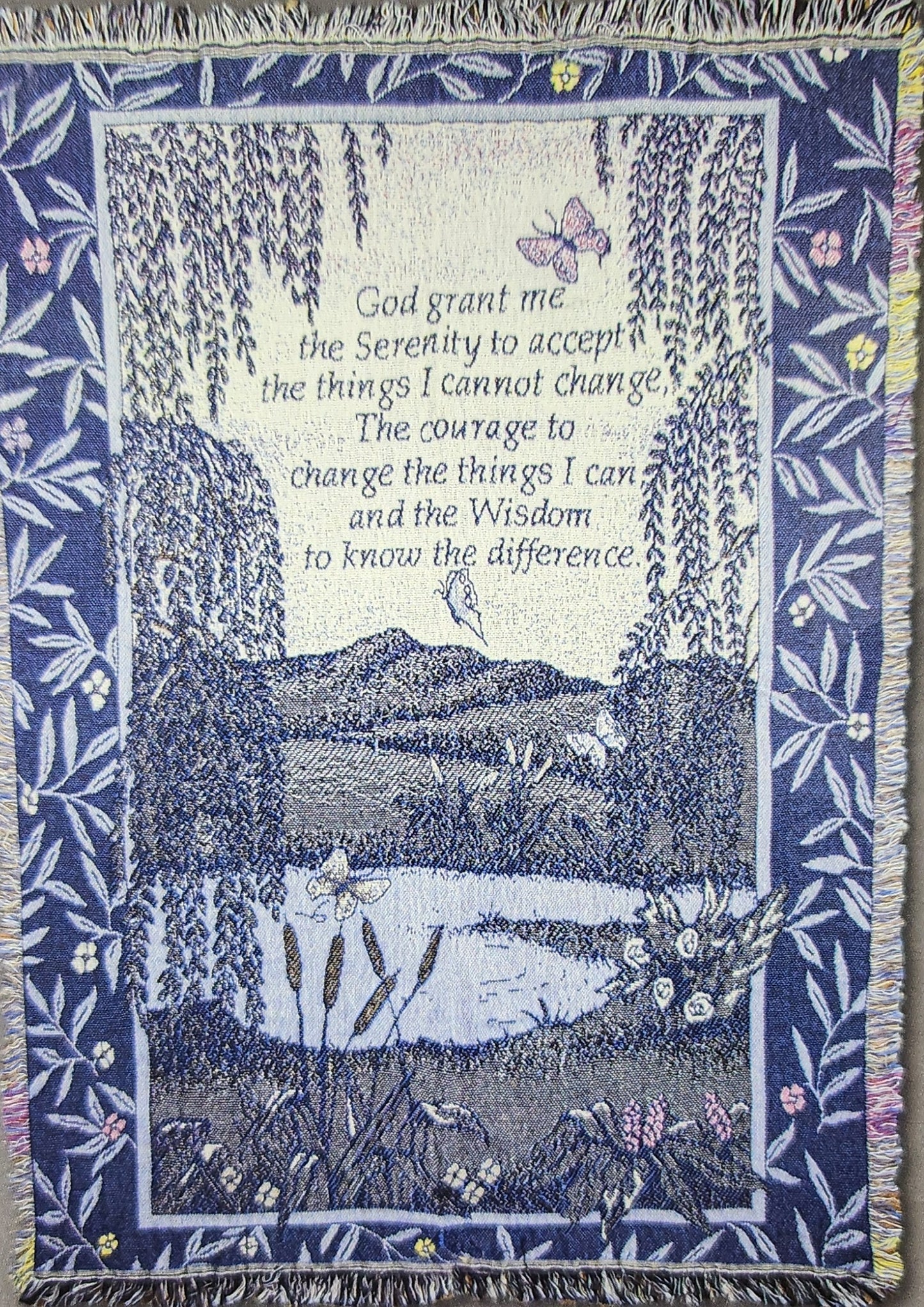 Serenity Prayer Throw Blanket