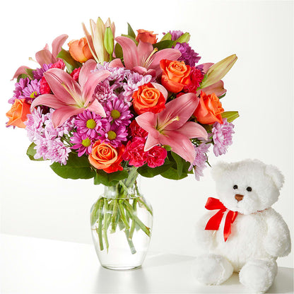 One and Only Bouquet and Bear Bundle – SINK'S FLOWER SHOP & GREENHOUSE, Findlay OH