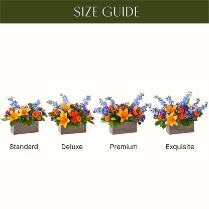 Radiant Citrus Box Bouquet – SINK'S FLOWER SHOP & GREENHOUSE, Findlay OH