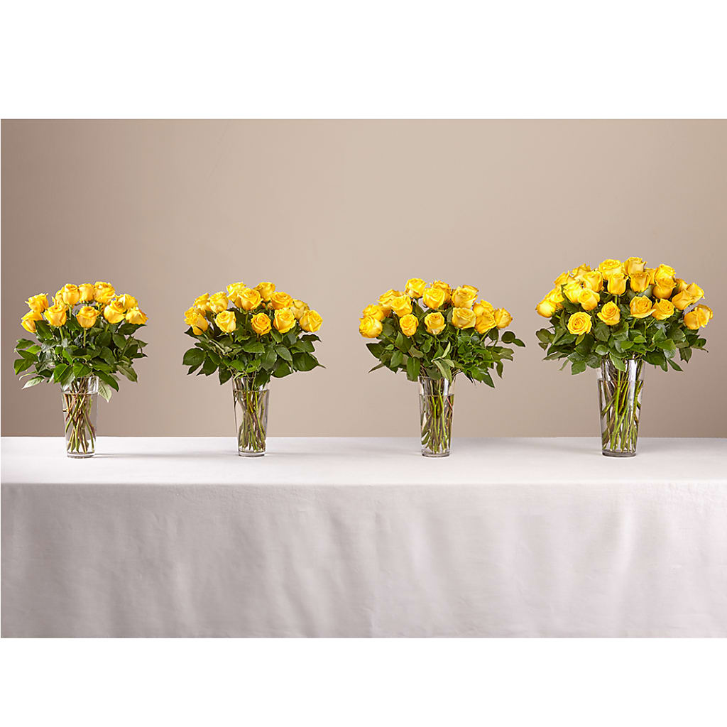 Long Stem Yellow Rose Bouquet – SINK'S FLOWER SHOP & GREENHOUSE, Findlay OH