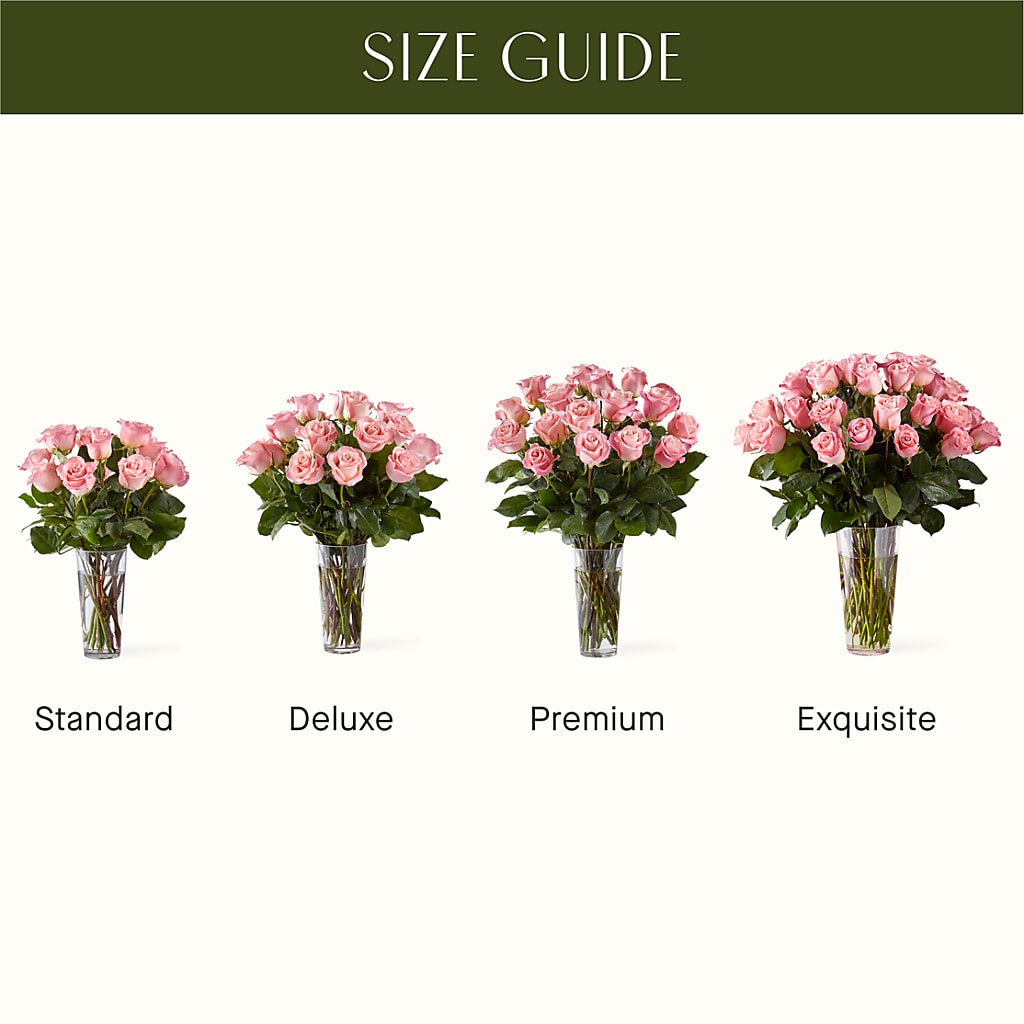 Long Stem Pink Rose Bouquet – SINK'S FLOWER SHOP & GREENHOUSE, Findlay OH