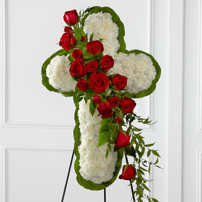 Floral Cross Easel – SINK'S FLOWER SHOP & GREENHOUSE, Findlay OH