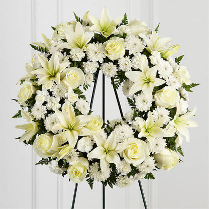 Treasured Tribute Wreath – SINK'S FLOWER SHOP & GREENHOUSE, Findlay OH