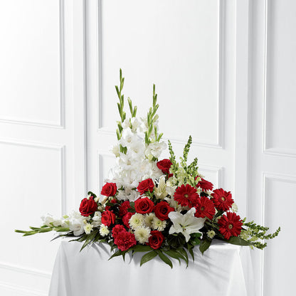 Crimson & White Arrangement – SINK'S FLOWER SHOP & GREENHOUSE, Findlay OH