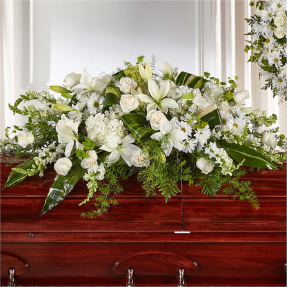 Abundance Casket Spray – SINK'S FLOWER SHOP & GREENHOUSE, Findlay OH