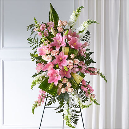 Elegant Embrace Standing Spray – SINK'S FLOWER SHOP & GREENHOUSE, Findlay OH