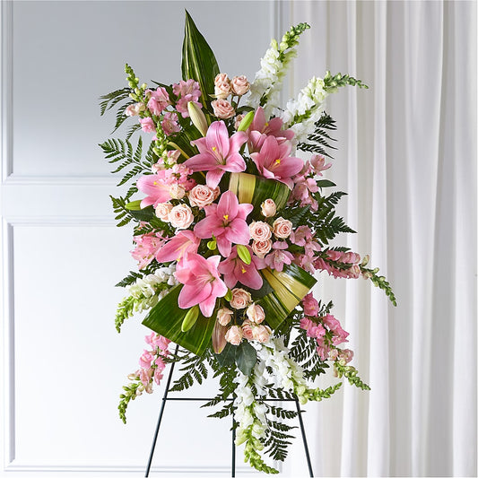 Elegant Embrace Standing Spray – SINK'S FLOWER SHOP & GREENHOUSE, Findlay OH