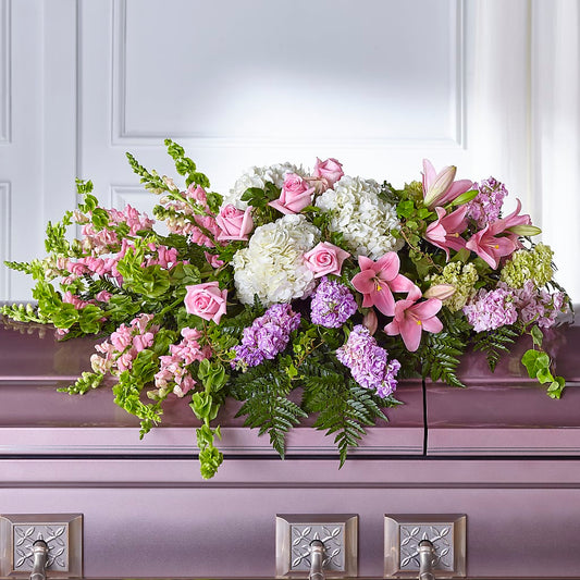 Life's Gratitude Casket Spray – SINK'S FLOWER SHOP & GREENHOUSE, Findlay OH