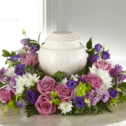 Blooming Sympathy Cremation Adornment – SINK'S FLOWER SHOP & GREENHOUSE, Findlay OH