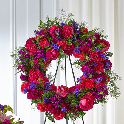 Calming Colors Wreath – SINK'S FLOWER SHOP & GREENHOUSE, Findlay OH