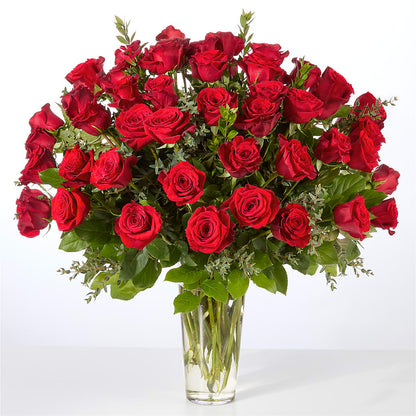 Forever Yours Fifty Stem Red Rose Bouquet – SINK'S FLOWER SHOP & GREENHOUSE, Findlay OH